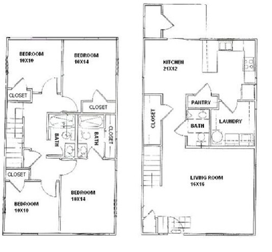Four Bedroom Townhomes bentwood townhomes - jennings, mo | apartment finder Four Bedroom Townhomes bentwood townhomes - jennings, mo | apartment finder